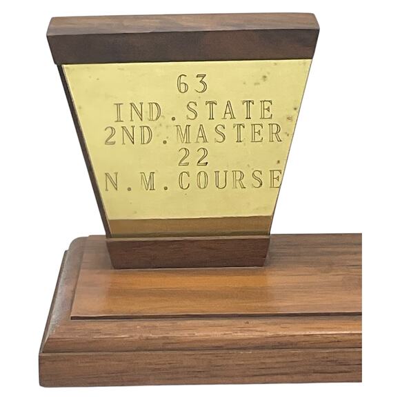 Vintage Indiana State Indoor Shooting Trophies 1962 1963 1964 Lot of 3 - Picture 5 of 11